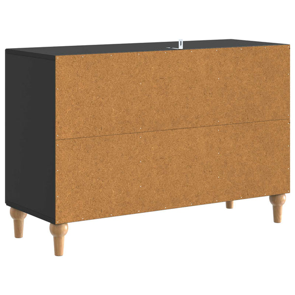 TV-kaappi laatikon kanssa Musta 89 x 34,5 x 60 cm Tekninen puu
