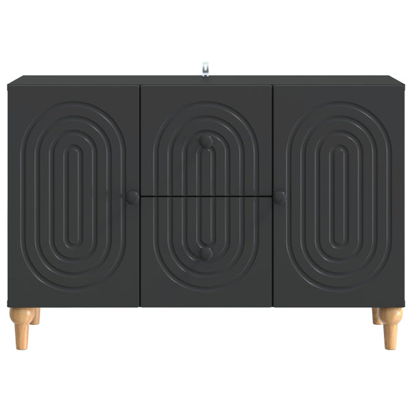 TV-kaappi laatikon kanssa Musta 89 x 34,5 x 60 cm Tekninen puu