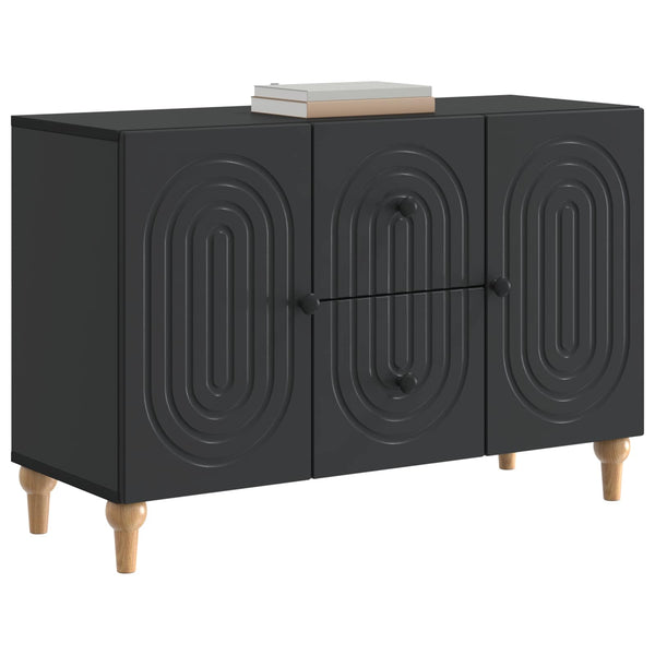 TV-kaappi laatikon kanssa Musta 89 x 34,5 x 60 cm Tekninen puu