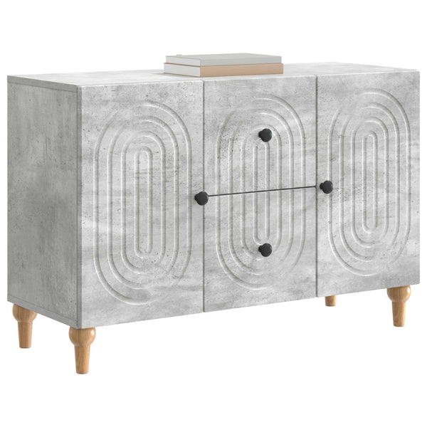 TV-kaappi Betoninharmaa 89 x 34,5 x 60 cm Tekninen puu