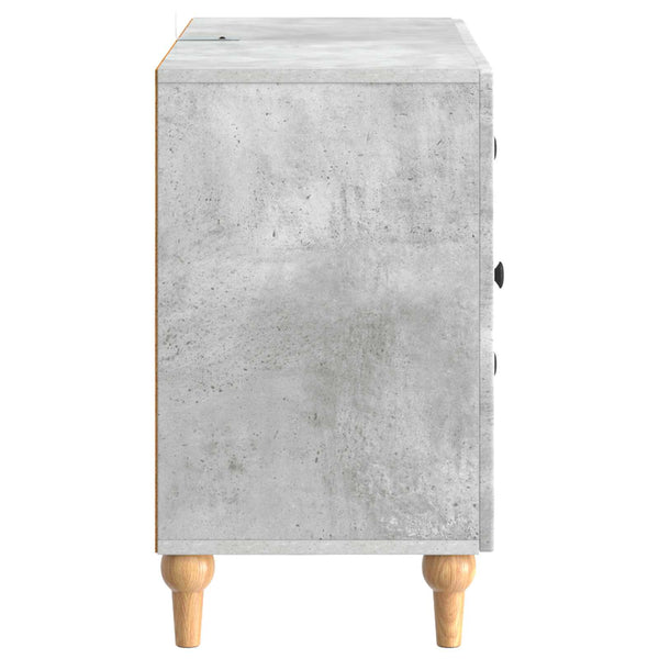 TV-kaappi Betoninharmaa 89 x 34,5 x 60 cm Tekninen puu