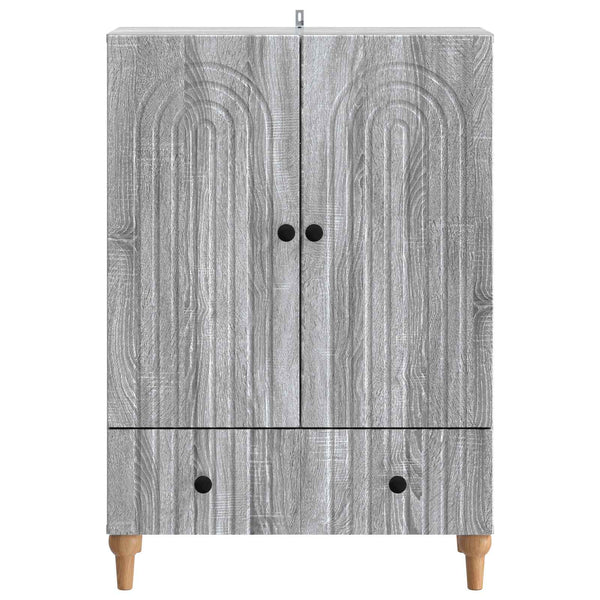 Sivupöytä Harmaa sonoma 66 x 34,5 x 95 cm Tekninen puu