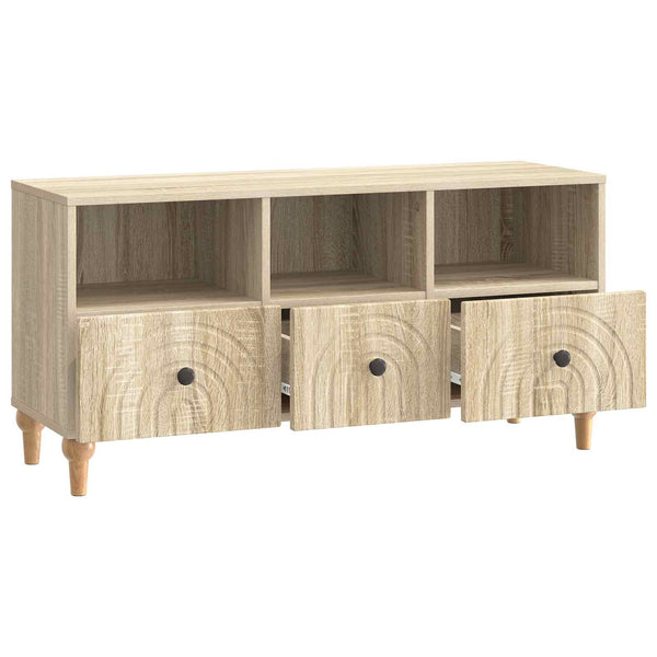 TV-kaappi 102 x 34,5 x 50 cm Sonoman tammi Käsitelty puu