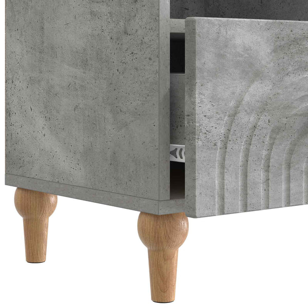 TV-kaappi 102 x 34,5 x 50 cm Betoni Harmaa Käsitelty puu