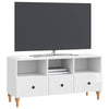 TV-kaappi 102 x 34,5 x 50 cm Kiiltävä Valkoinen Käsitelty puu