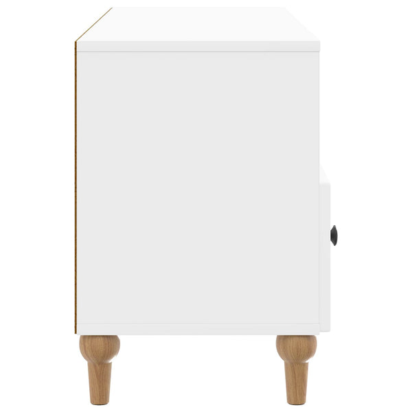 TV-kaappi 102 x 34,5 x 50 cm Kiiltävä Valkoinen Käsitelty puu