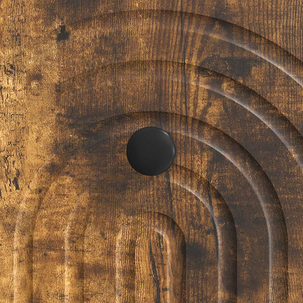TV-kaappi 102 x 34,5 x 50 cm Savustettu Tammi Käsitelty puu