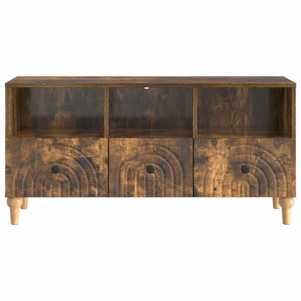 TV-kaappi 102 x 34,5 x 50 cm Savustettu Tammi Käsitelty puu