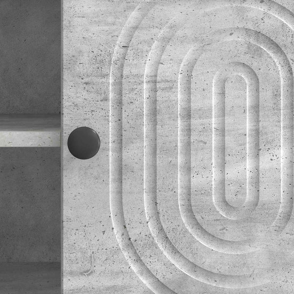 TV-kaappi Betoninharmaa 102 x 34,5 x 50 cm Tekninen puu