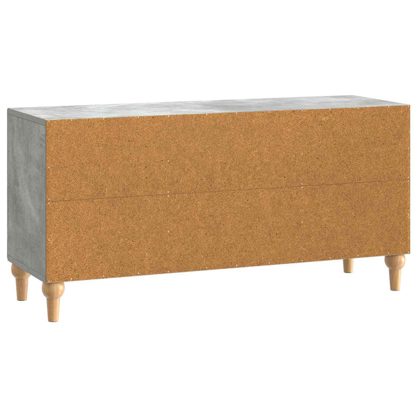 TV-kaappi Betoninharmaa 102 x 34,5 x 50 cm Tekninen puu
