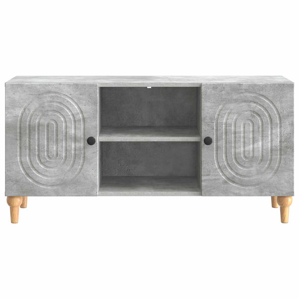 TV-kaappi Betoninharmaa 102 x 34,5 x 50 cm Tekninen puu