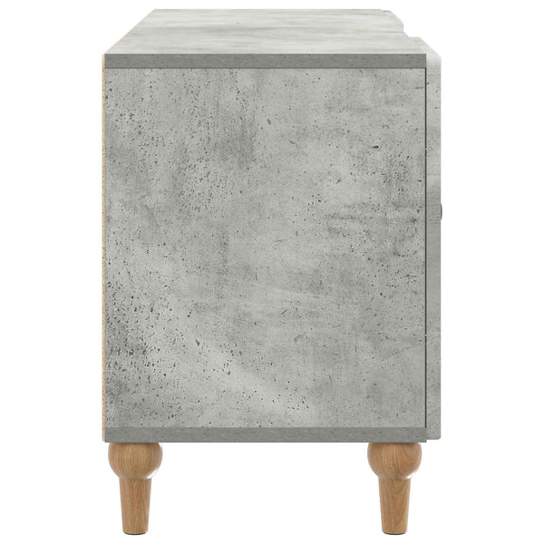 TV-kaappi Betoninharmaa 102 x 34,5 x 50 cm Tekninen puu