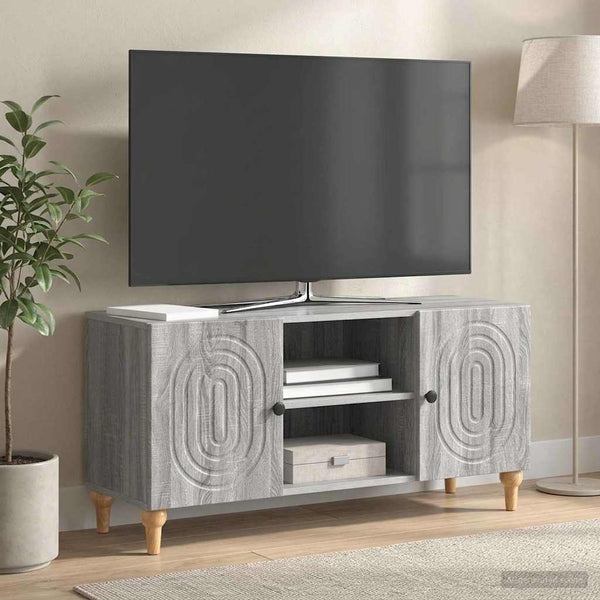 TV-kaappi 102 x 34,5 x 50 cm Harmaa sonoma Tekninen puu