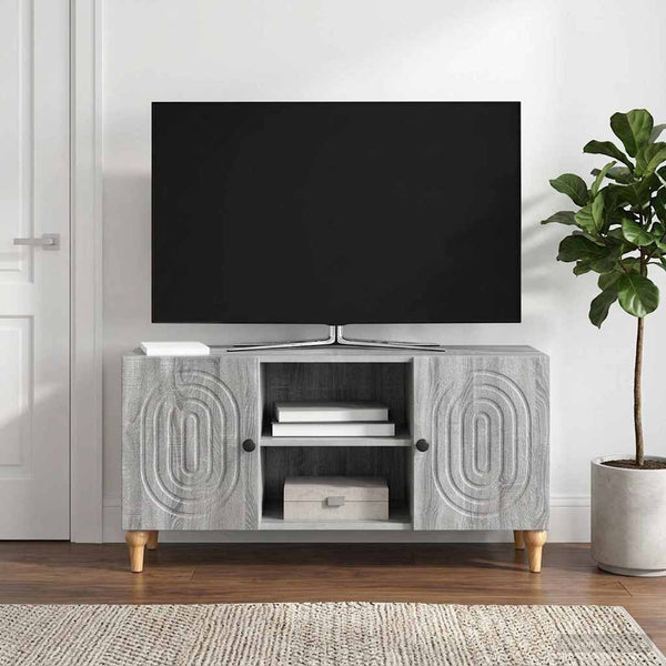 TV-kaappi 102 x 34,5 x 50 cm Harmaa sonoma Tekninen puu