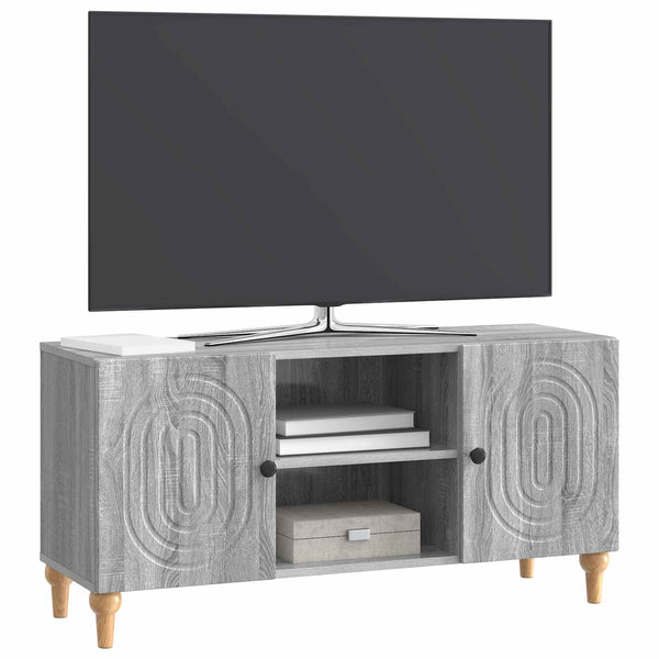 TV-kaappi 102 x 34,5 x 50 cm Harmaa sonoma Tekninen puu