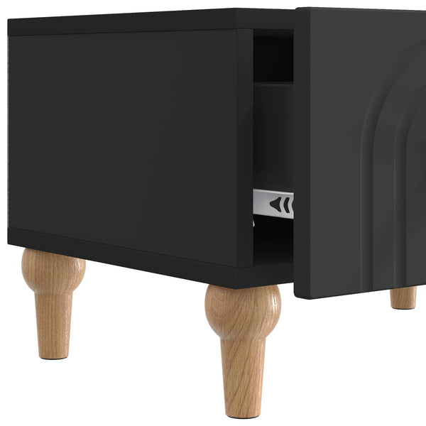 TV-kaappi laatikon kanssa Musta 147 x 34,5 x 30 cm Tekninen puu