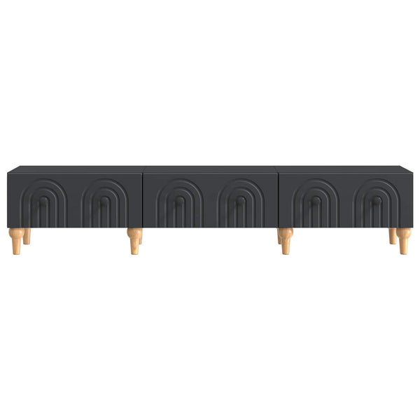 TV-kaappi laatikon kanssa Musta 147 x 34,5 x 30 cm Tekninen puu