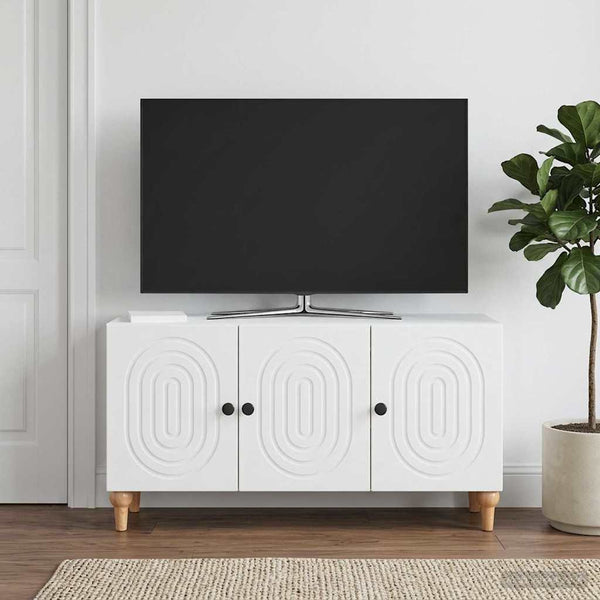 TV-kaappi valkoinen 99 x 34,5 x 50 cm Tekninen puu