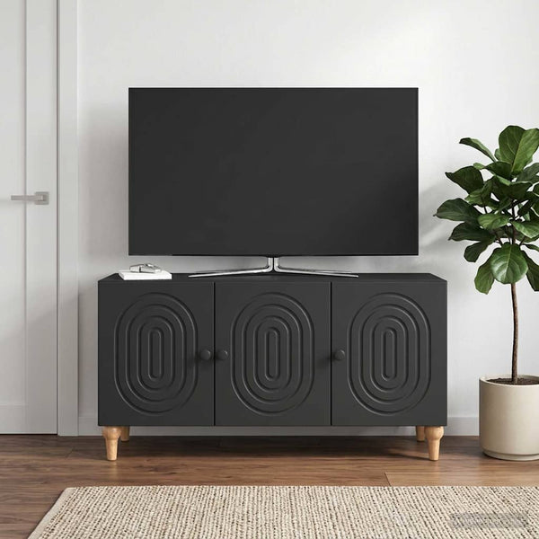TV-kaappi 99 x 34,5 x 50 cm Musta Tekninen puu