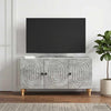 TV-kaappi 99 x 34,5 x 50 cm Betoninharmaa Tekninen puu