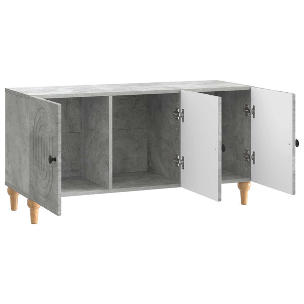 TV-kaappi 99 x 34,5 x 50 cm Betoninharmaa Tekninen puu