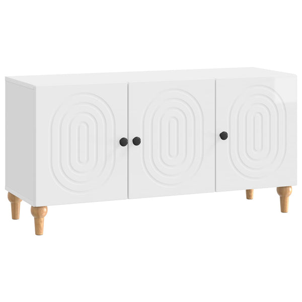 TV-kaappi 99 x 34,5 x 50 cm Korkeakiiltoinen valkoinen