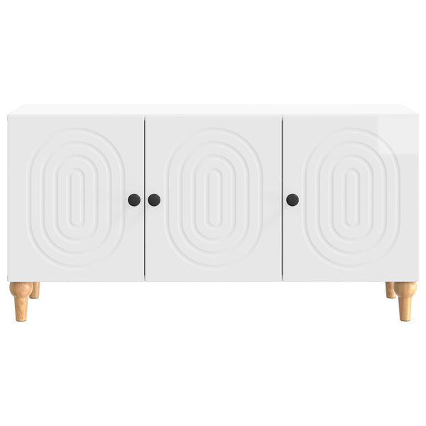 TV-kaappi 99 x 34,5 x 50 cm Korkeakiiltoinen valkoinen