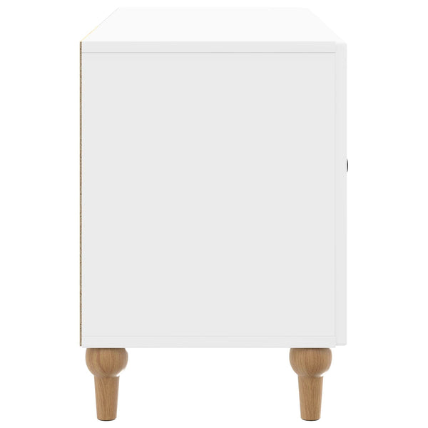 TV-kaappi 99 x 34,5 x 50 cm Korkeakiiltoinen valkoinen