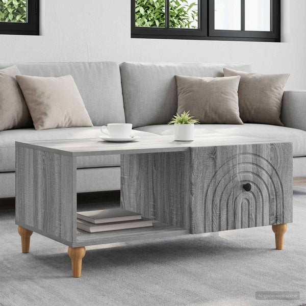 Sohvapöytä Harmaa sonoma 90 x 50 x 40 cm Tekninen puu