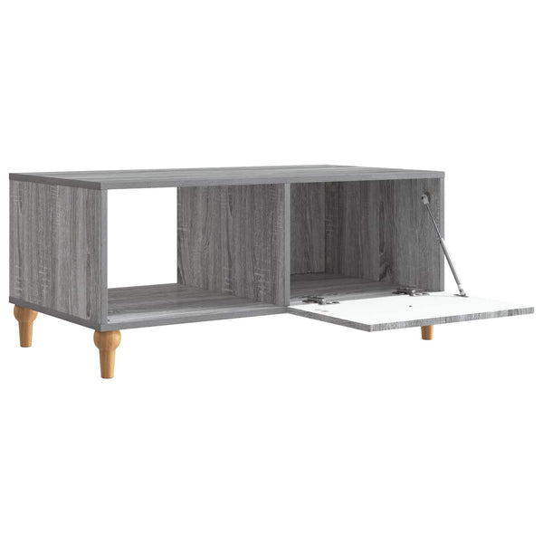 Sohvapöytä Harmaa sonoma 90 x 50 x 40 cm Tekninen puu