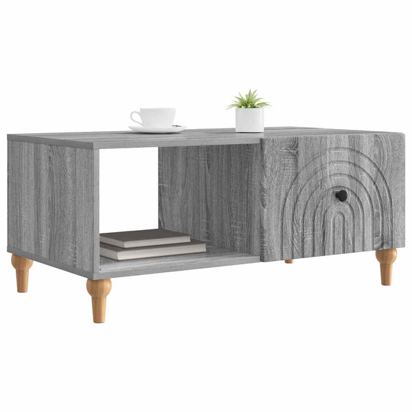 Sohvapöytä Harmaa sonoma 90 x 50 x 40 cm Tekninen puu