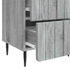 Yöpöytäkaappi 2 kpl Harmaa sonoma 43 x 34,5 x 49,5 cm