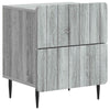 Yöpöytäkaappi 2 kpl Harmaa sonoma 43 x 34,5 x 49,5 cm