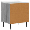 Yöpöytäkaappi 2 kpl Harmaa sonoma 43 x 34,5 x 49,5 cm