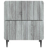Yöpöytäkaappi 2 kpl Harmaa sonoma 43 x 34,5 x 49,5 cm