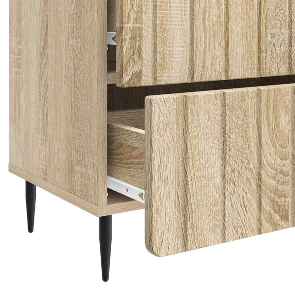 Yöpöytäkaappi Sonoma-tammi 62 x 34,5 x 49,5 cm Tekninen puu