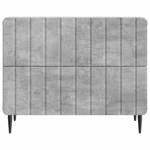 Yöpöytäkaappi Betoninharmaa 62 x 34,5 x 49,5 cm Tekninen puu