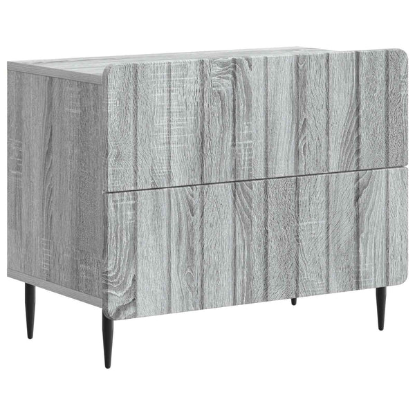 Yöpöytäkaappi Harmaa sonoma 62 x 34,5 x 49,5 cm Tekninen puu