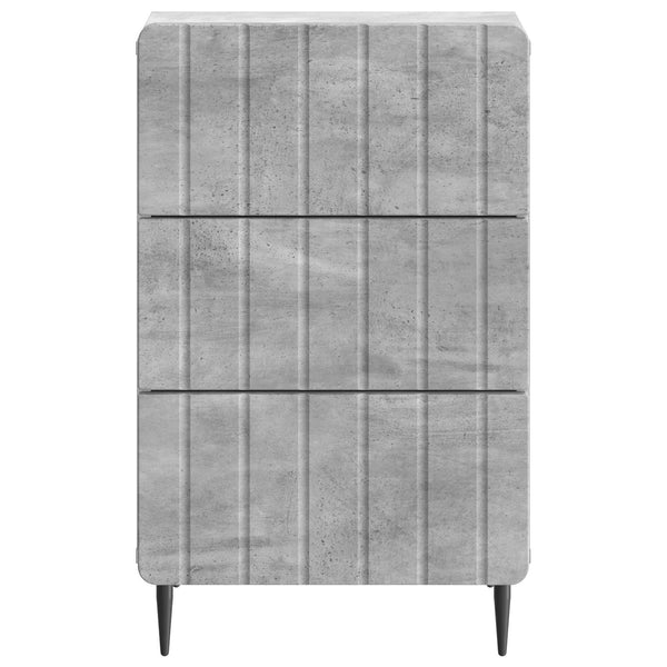 Yöpöytäkaappi Betoninharmaa 43x 41 x 68 cm Tekninen puu