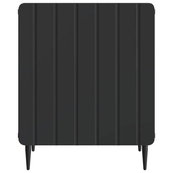 Yöpöytäkaappi 2 kpl Musta 43 x 34,5 x 52 cm Tekninen puu