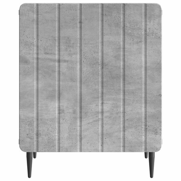 Yöpöytäkaappi Betoninharmaa 43 x 34,5 x 52 cm Tekninen puu