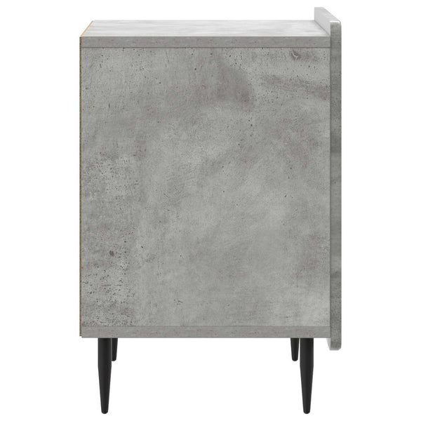 Yöpöytäkaappi Betoninharmaa 43 x 34,5 x 52 cm Tekninen puu