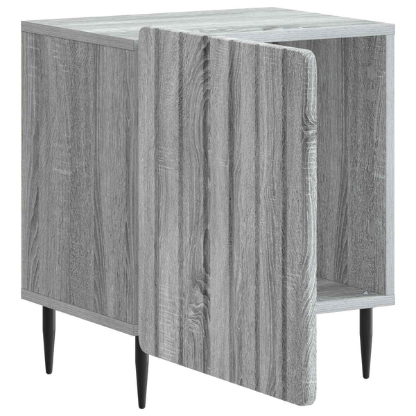 Yöpöytäkaappi 2 kpl Harmaa sonoma 43 x 34,5 x 52 cm