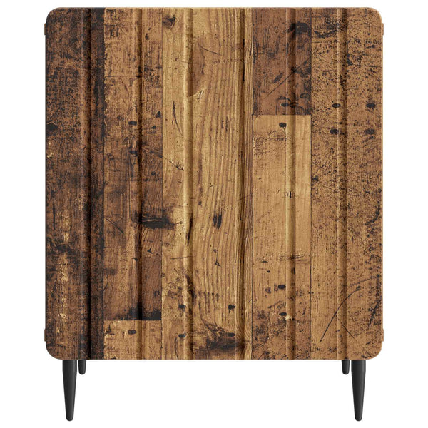 Yöpöytäkaappi 2 kpl Vanha puu 43 x 34,5 x 52 cm Tekninen puu