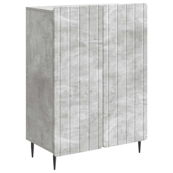 Sivupöytä Betoninharmaa 66 x 34,5 x 92 cm Tekninen puu