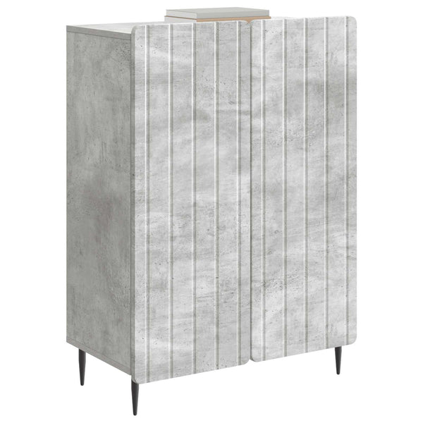 Sivupöytä Betoninharmaa 66 x 34,5 x 92 cm Tekninen puu