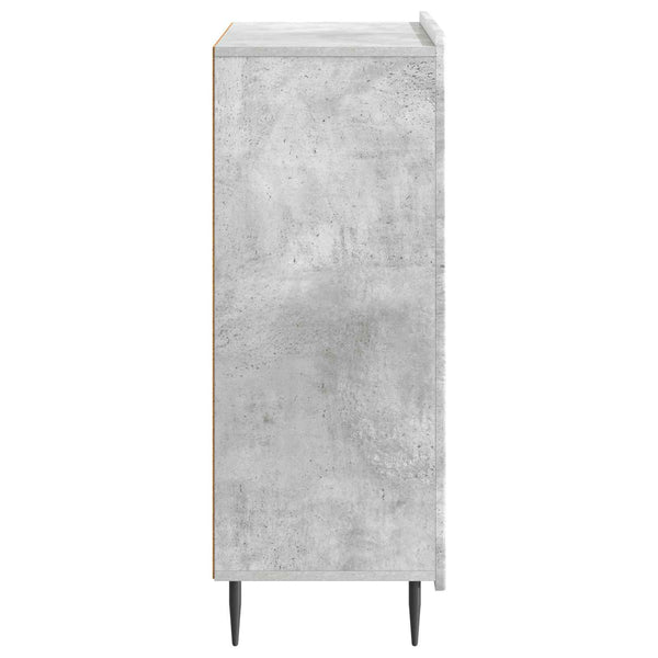 Sivupöytä Betoninharmaa 66 x 34,5 x 92 cm Tekninen puu