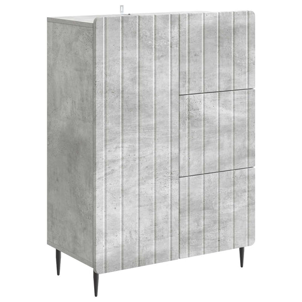 Sivupöytä Betoninharmaa 66 x 34,5 x 91,5 cm Tekninen puu
