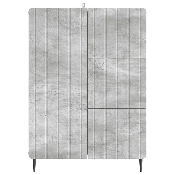 Sivupöytä Betoninharmaa 66 x 34,5 x 91,5 cm Tekninen puu