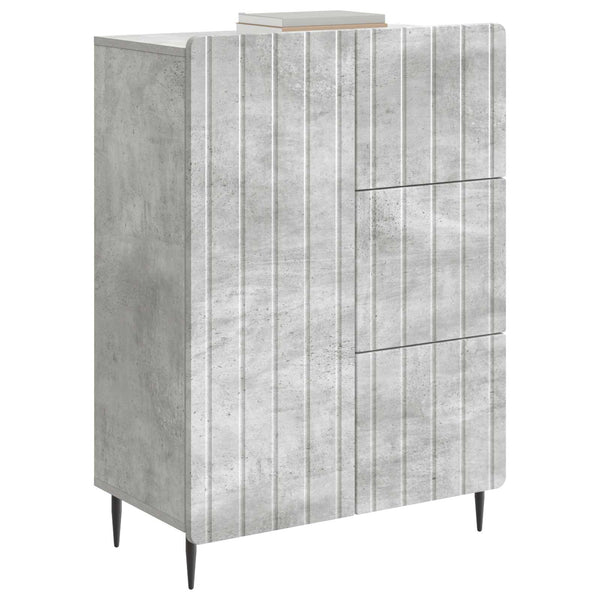 Sivupöytä Betoninharmaa 66 x 34,5 x 91,5 cm Tekninen puu